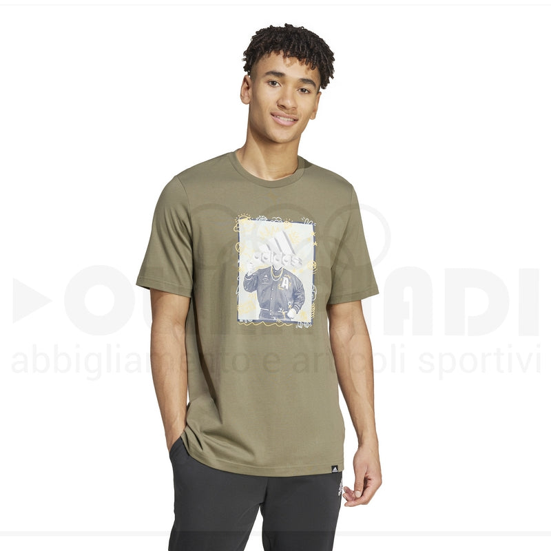 T SHIRT ADIDAS VERDONE M DOODLE T OLISTR