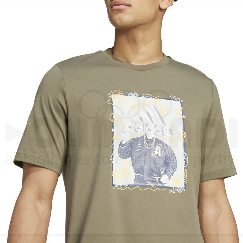 T SHIRT ADIDAS VERDONE M DOODLE T OLISTR