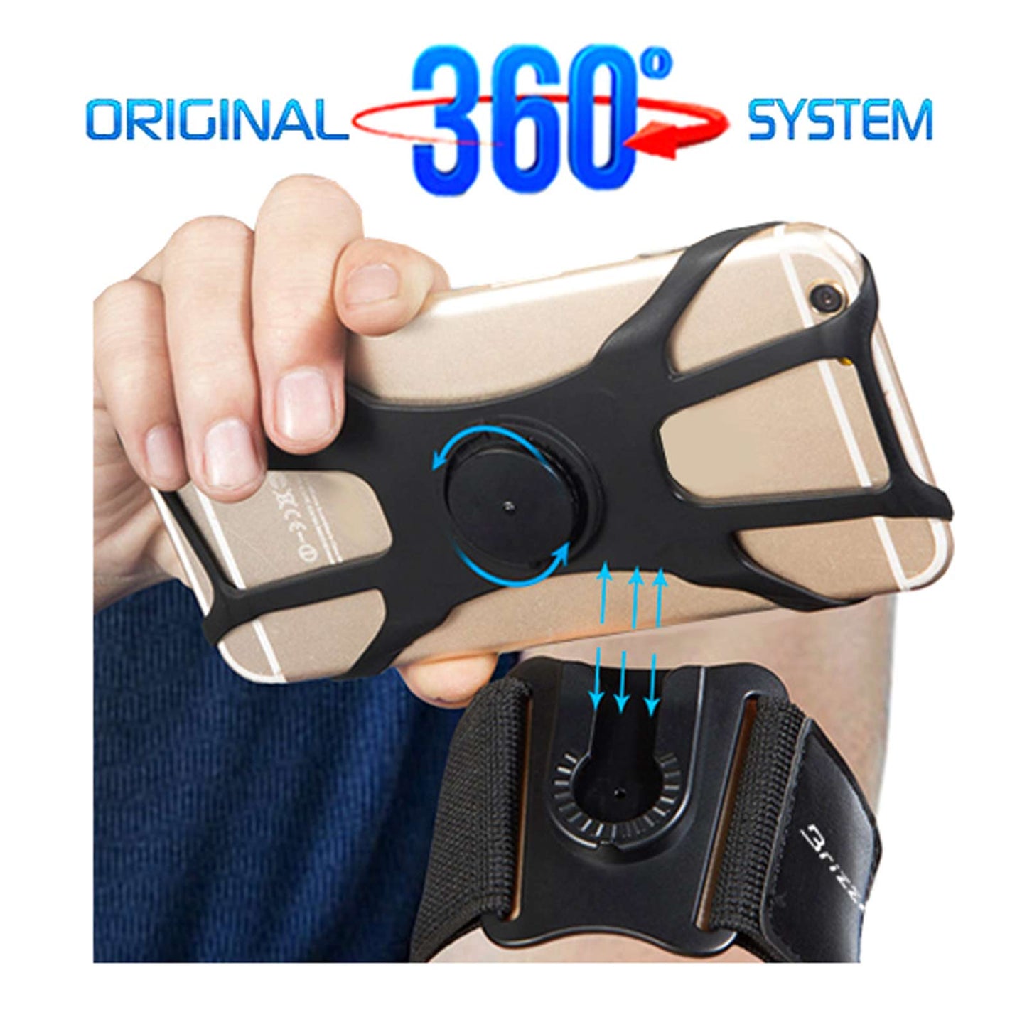 Porta smartphone 360 Running Bici 3 in 1 0257-NERO