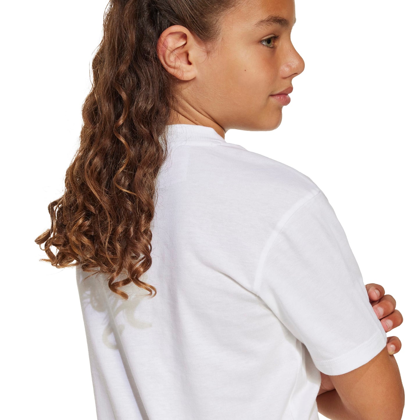 J SL TEE 160 WHITE ADIDAS JC9774 BIANCO