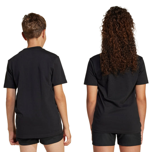 J SL TEE 160 BLACK ADIDAS JC9776 NERO