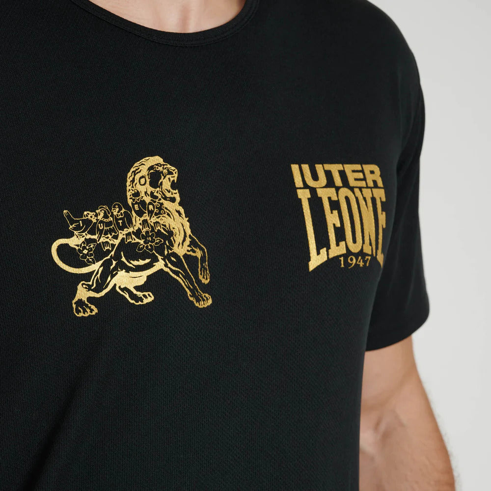T-SHIRT LEONE X IUTER AB03IU -NERO