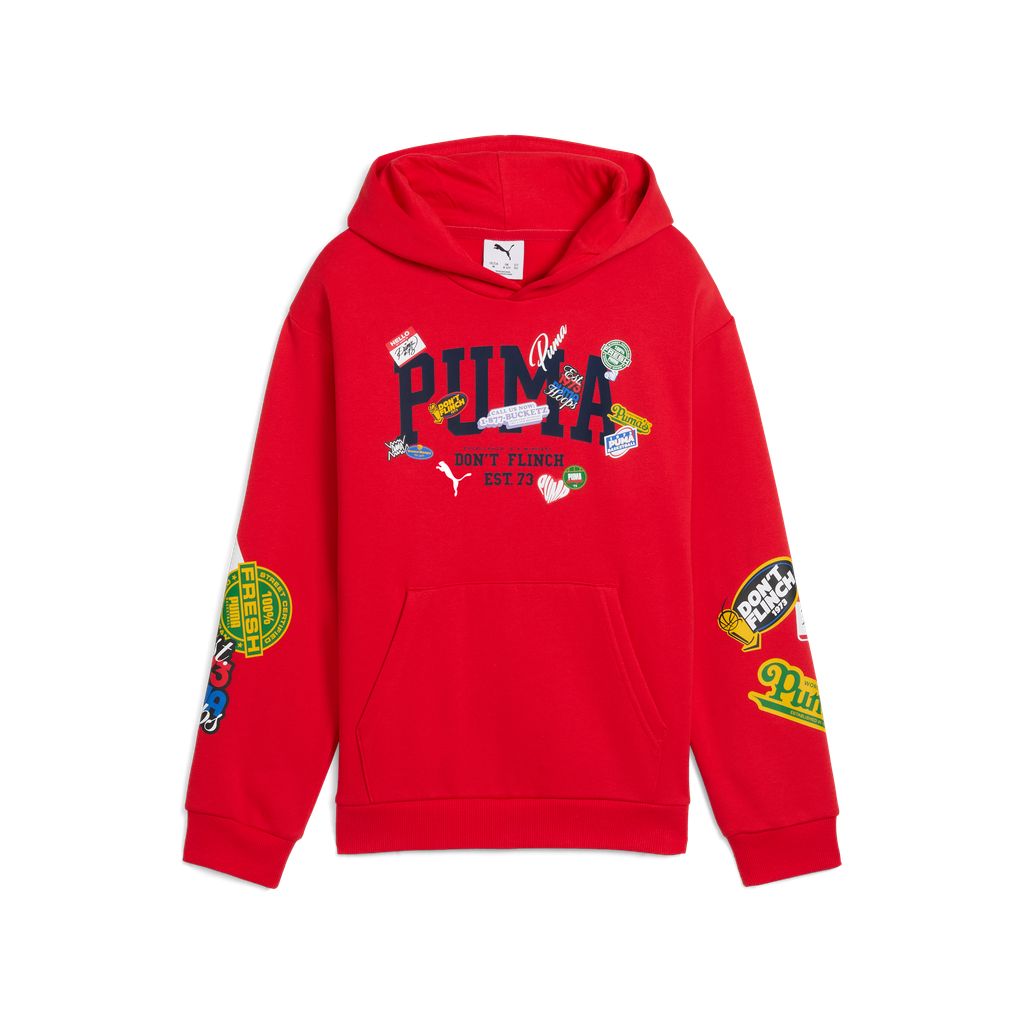 Felpa BASKETBALL Hoodie FL B PUMA 688980-11 rossa