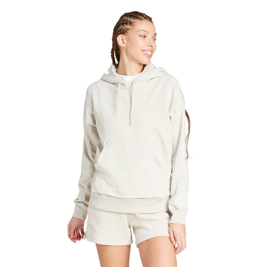 Felpa con Cappuccio Adidas Essentials French Terry Donna Beige WONALU JC5934