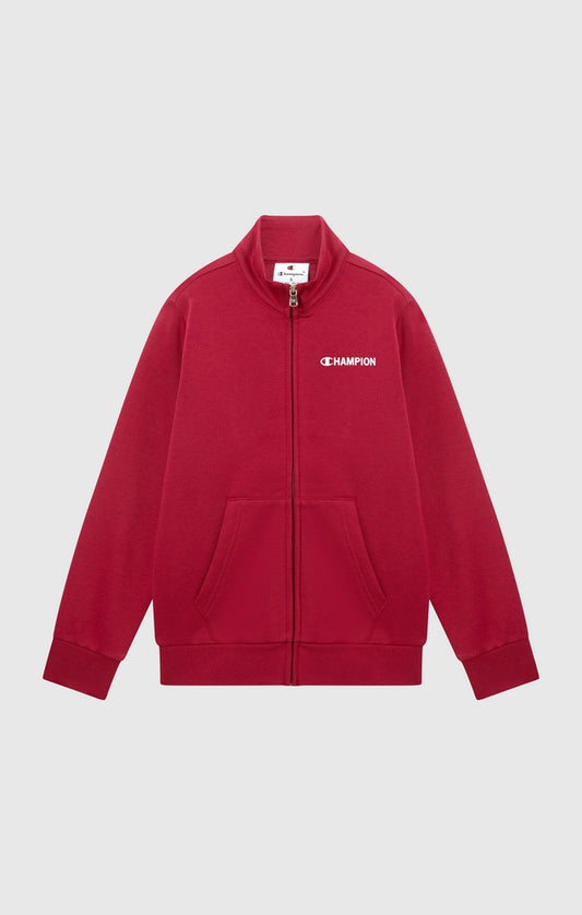 Felpa con Cappuccio Full Zip Champion Full Zip Sweatshirt Rosso 307256-RS525