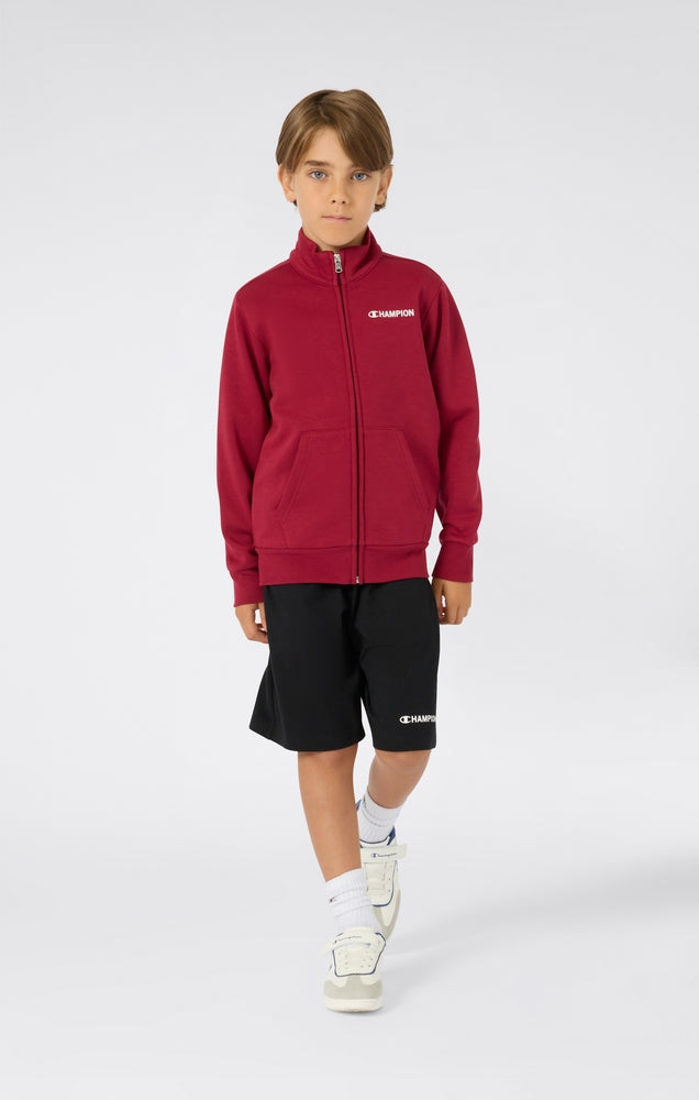 Felpa con Cappuccio Full Zip Champion Full Zip Sweatshirt Rosso 307256-RS525