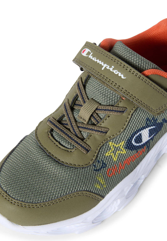 Champion Funfair Print B PS Low Cut Shoe S33135-GS011 - Scarpe Bambino Verdone (Green)