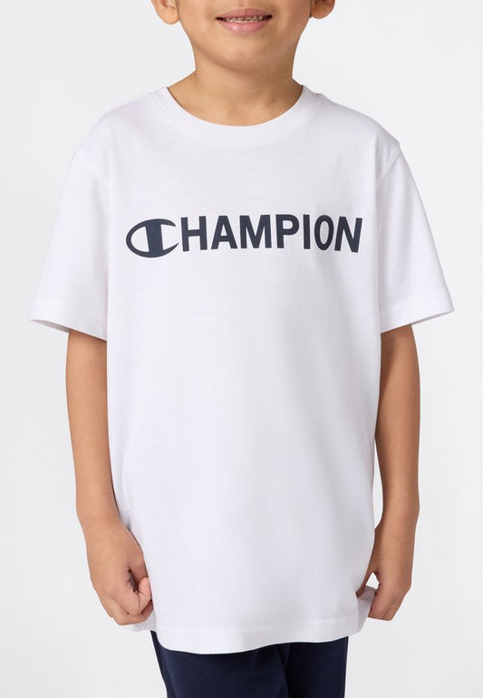 T-Shirt Champion SS Tee Junior Bianco 307259-WW001