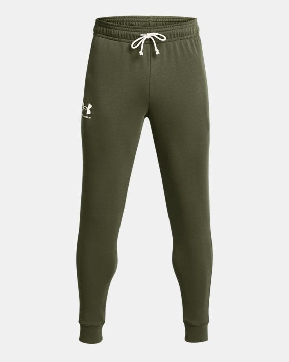 Under Armour UA Rival Terry Jogger Uomo Verde Militare - 1380843-390