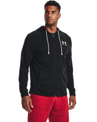 Felpa Under Armour UA Rival Terry LC FZ Uomo Nero - 1370409-1