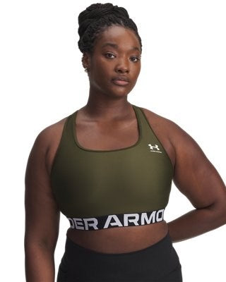 Under Armour UA HG Authentics Mid Branded Bra Verde - 1383544-308