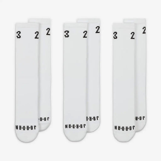 Set 3 Paia Calzini Jordan Everyday Cushioned Bianchi DA5718-100