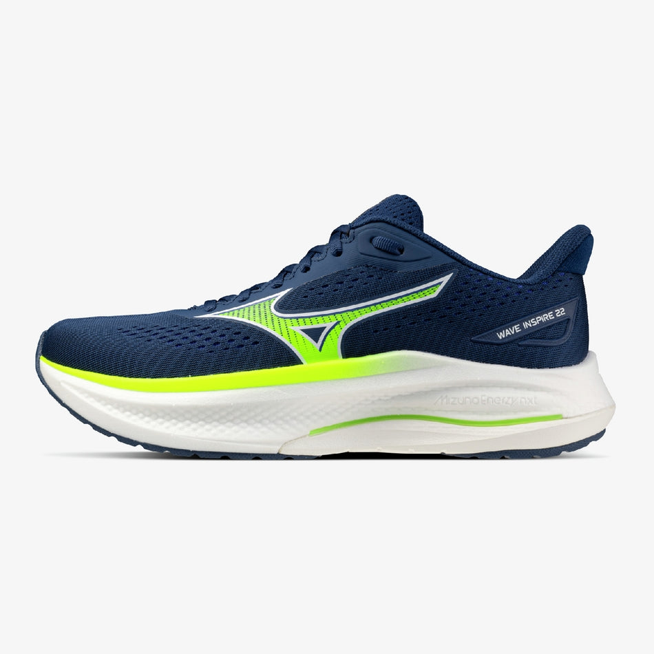 Scarpe Running Mizuno Wave Inspire 22 - Blu/Lime - J1GC2644-01