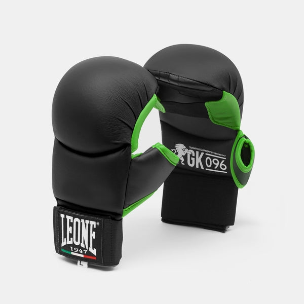 Guanti Da Boxe LEONE 1947 – Pelle Di Bufalo Antishock, Chiusura Asimmetrica, Approvati FPI Per Allenamento Al Sacco E MMA