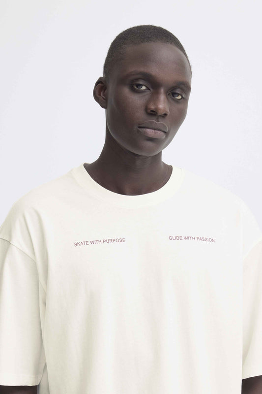 T-shirt Blend He BHKEATON - Bianco con Backprint - 20720341