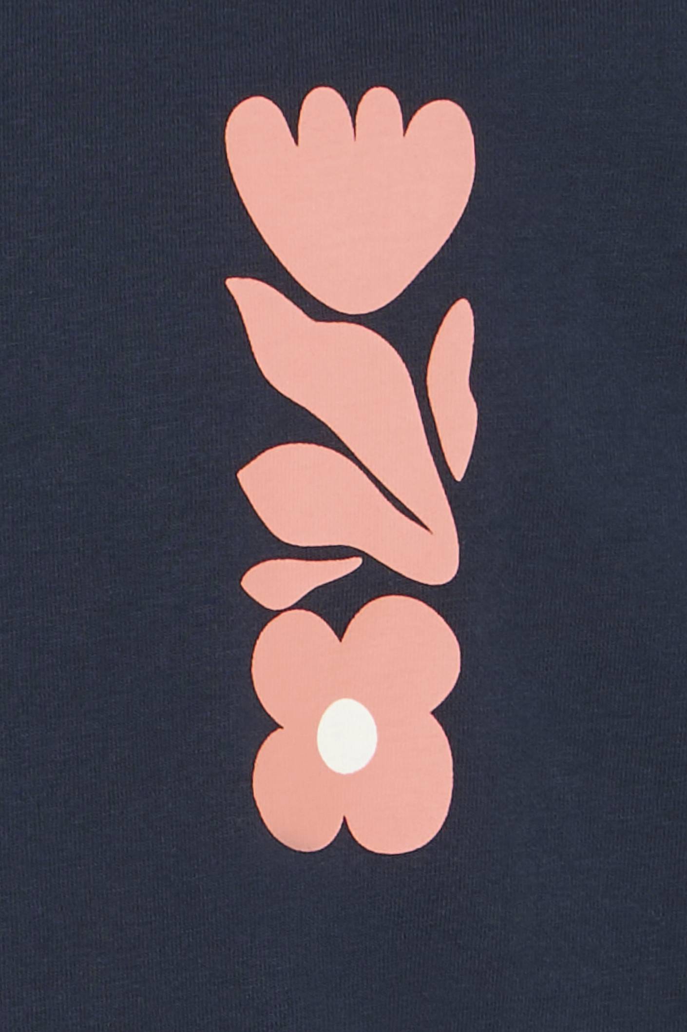 T-shirt Blend He BHSUN FLOWER SENSE - Blu Navy - 20720488
