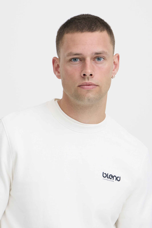 Felpa Blend He BHBRODY GRAPHIC - Beige/Panna - 20720435