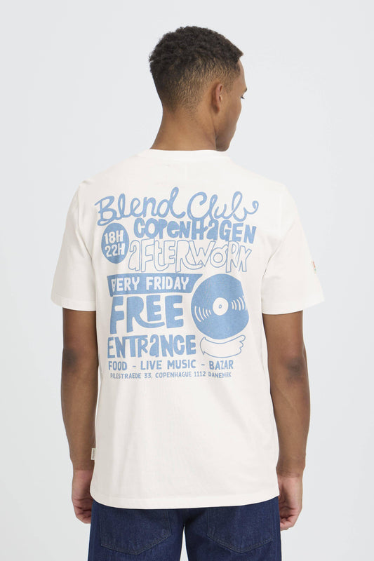 T-shirt Blend He BHSUN SENSE MUSIC - BEIGE off white- 20720515-900005002