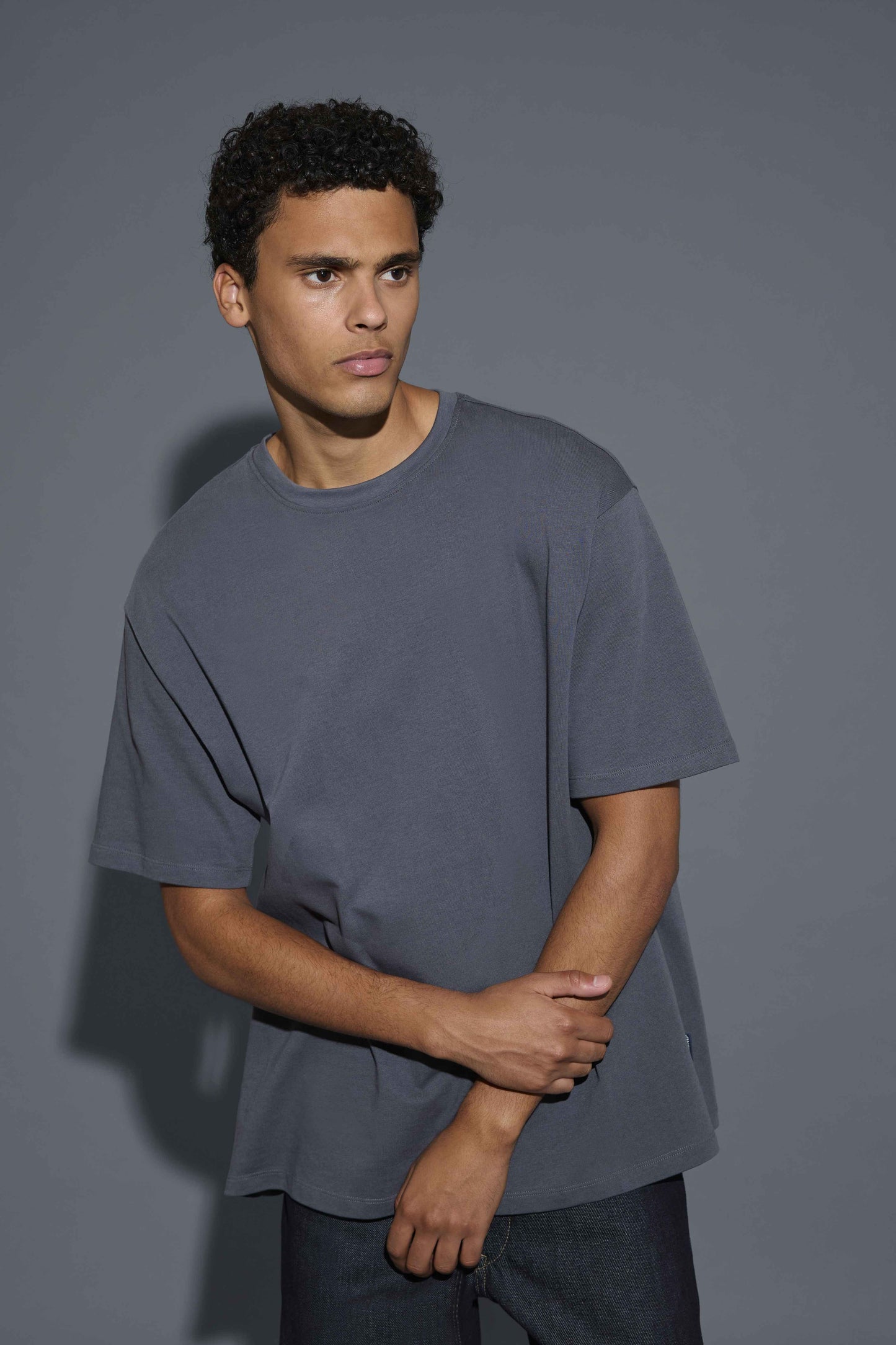 T-shirt Blend He BHFISHER Oversize - Grigio Antracite - 20718772-193910