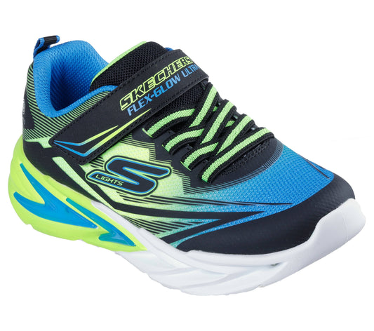 Scarpe skechers flex-glow ultra - 400139l-bblm nero lime