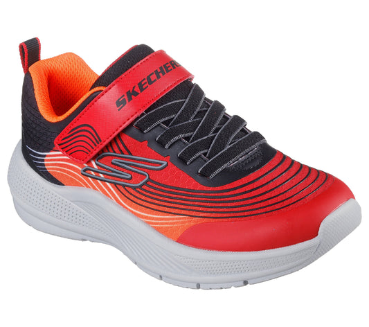 Scarpe skechers microspec advance - 403926l-rdbk rosso nero