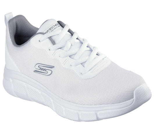 Scarpe skechers bobs b flex - icy edge - 118109-w bianco