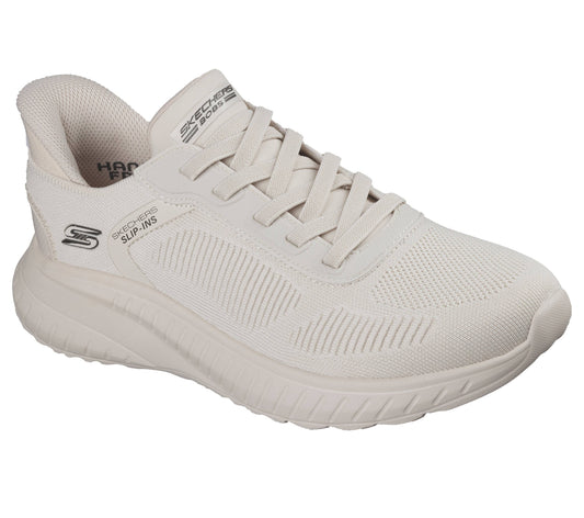 Scarpe skechers bobs squad chaos - solid step - 118312-ofwt bianco sporco