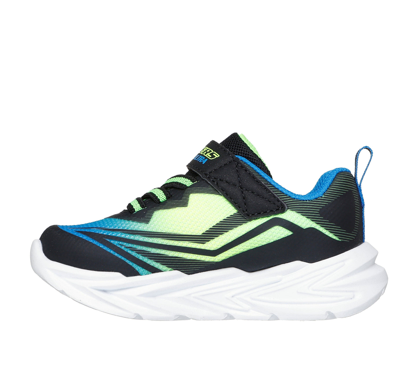 Scarpe skechers s lights-flex-glow ultra - 400139n-bblm nero lime
