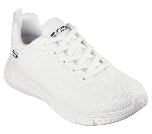 Scarpe skechers bobs b flex - visionary essence - 117346-w bianco
