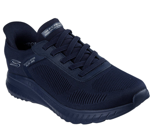 Scarpe skechers bobs squad chaos - solid step - 118312-dknv blu navy