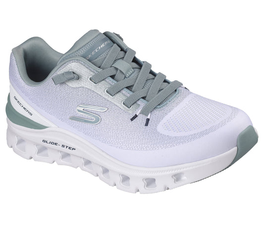 Scarpe skechers glide-step pro - waverra - 233132-wlb bianco blu