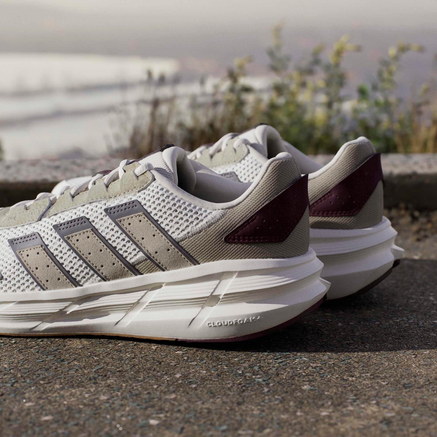 Scarpe adidas astrastar - jp5939 bianco fango bordeaux