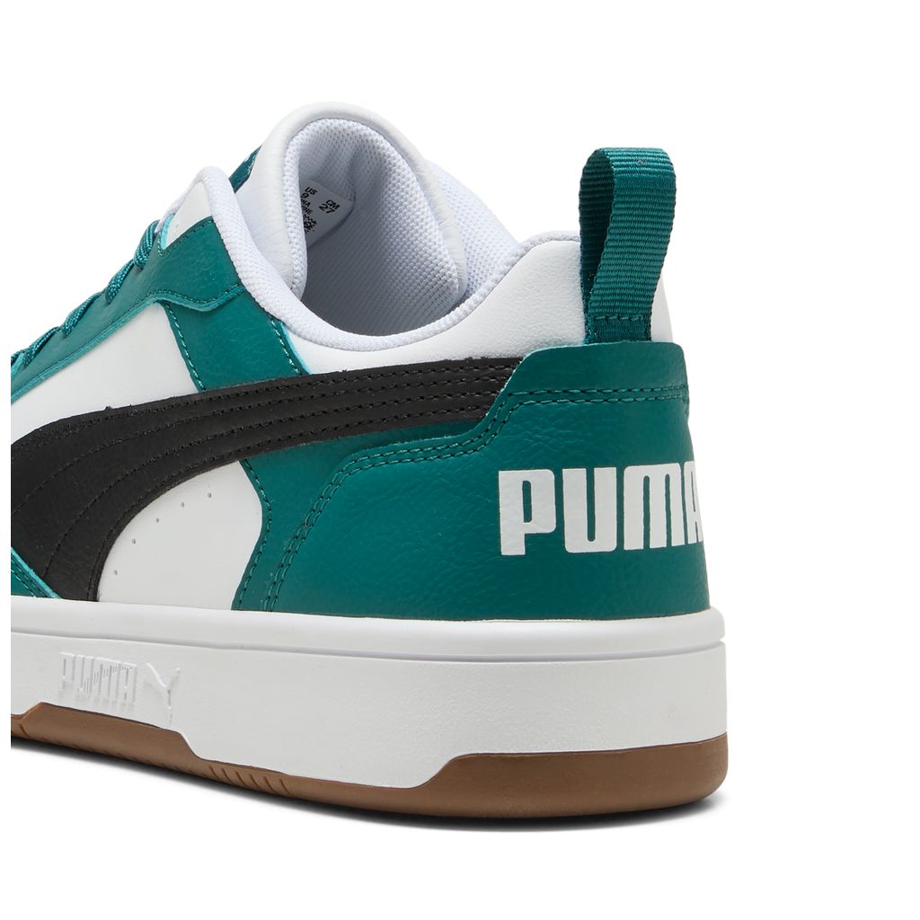Scarpe puma rebound v6 low - 392328-60 bianco verde gum