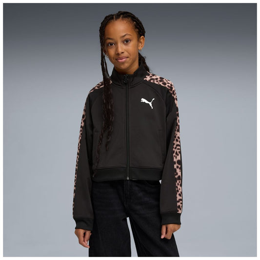 Giacca puma t7 animal track jacket - 635369-01 nero leopardato