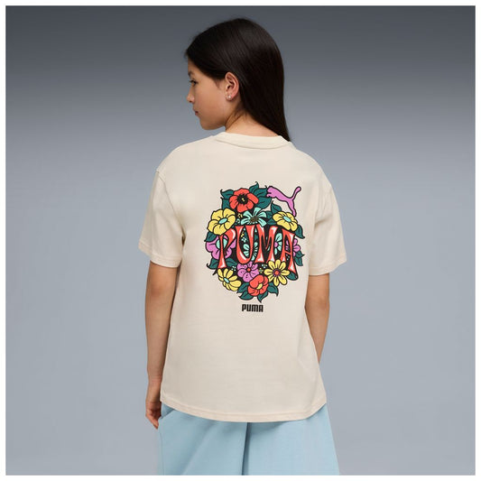 T-shirt puma mid90s relaxed graphic tee g - 691729-87 panna fiori