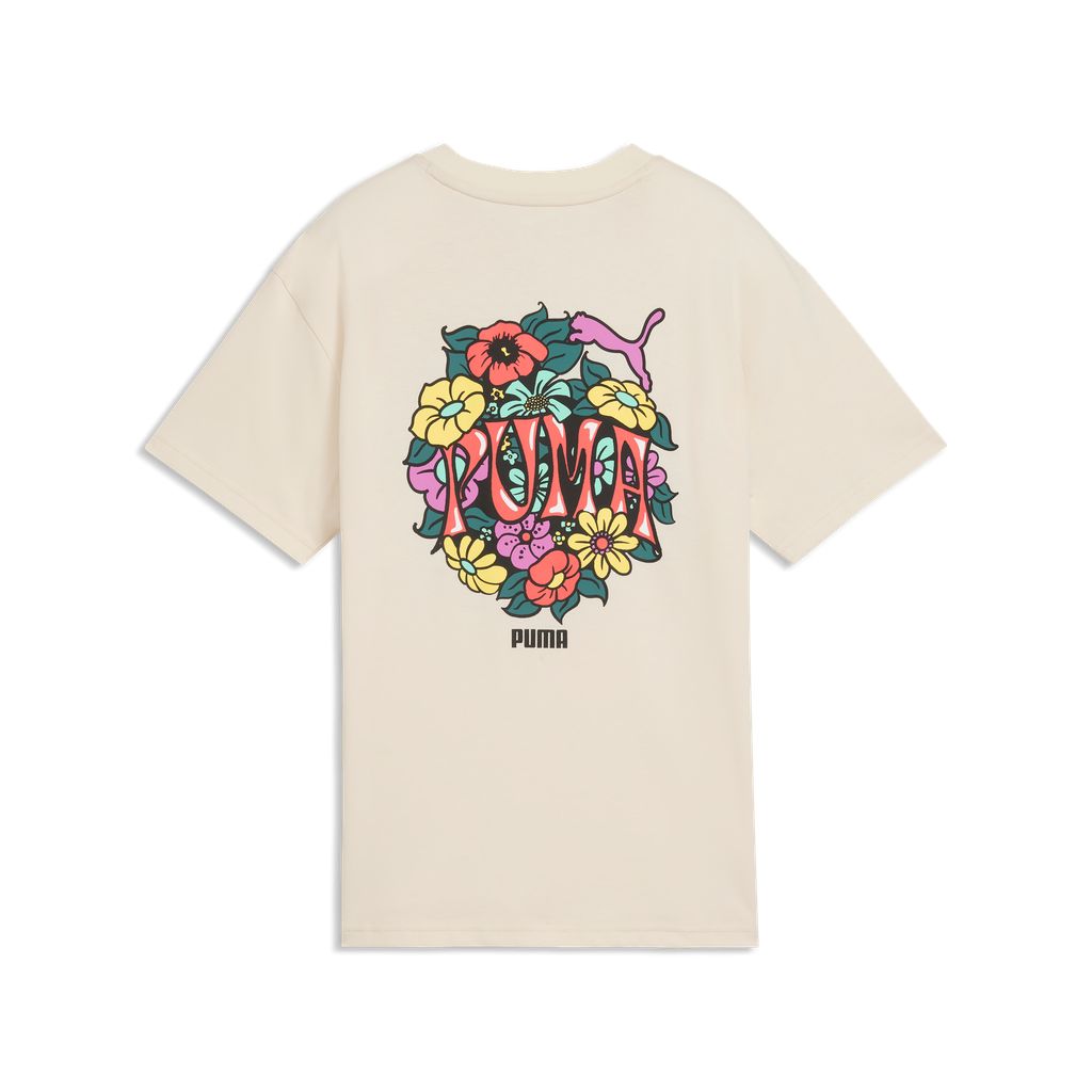 T-shirt puma mid90s relaxed graphic tee g - 691729-87 panna fiori