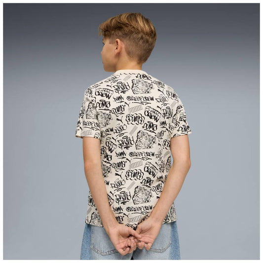 T-shirt puma mid90s aop tee - 691749-87 panna graffiti