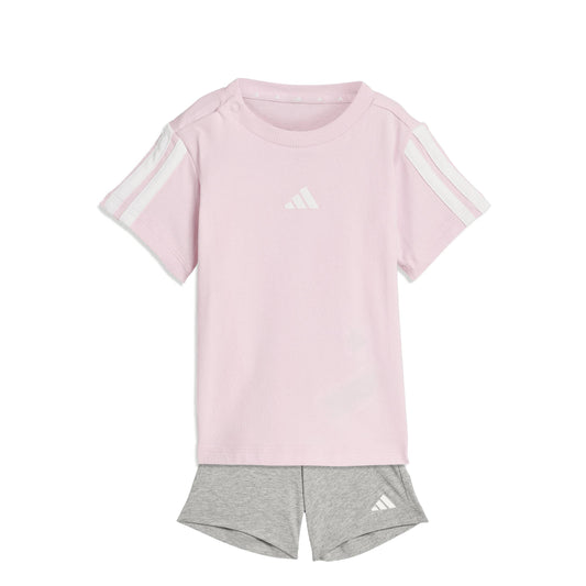 Completo Estivo Neonata Adidas I 3ST-SET - KC6151 Rosa Grigio | Comfort e Stile
