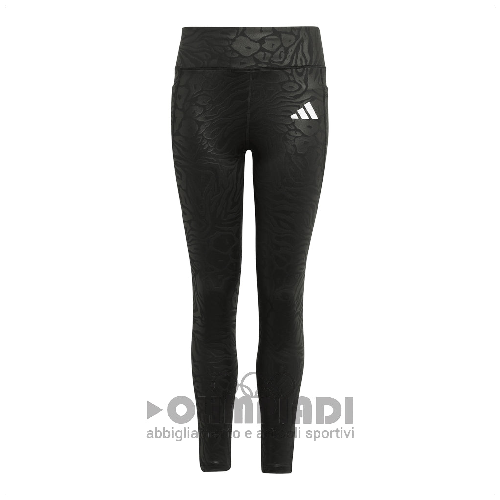 Leggings Ragazza Adidas JG OPT PR LEG - JM3911 Neri | Stampa Animalier