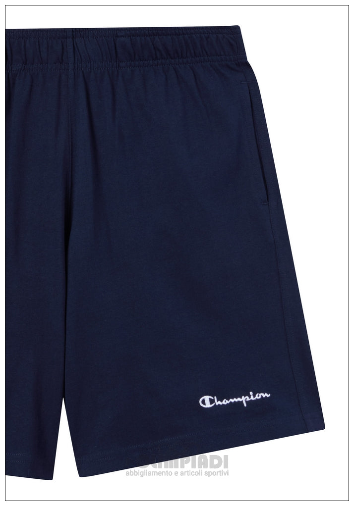 Pantaloncini Bermuda Uomo Champion - 221806 Blu Navy | French Terry