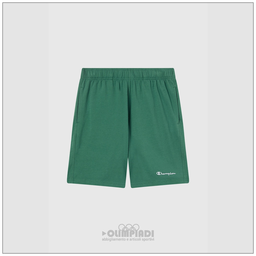 Pantaloncini Bermuda Uomo Champion - 221806 Verde | French Terry