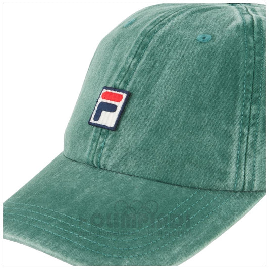 Cappellino Fila Ponticello Dad Cap - FCU0175 Verde Jeansato | Con Visiera