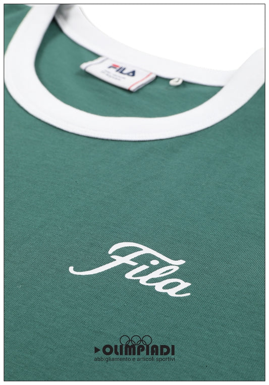 T-Shirt Ragazza Fila Marlia Ringer - FAT0846 Verde | Bicolor