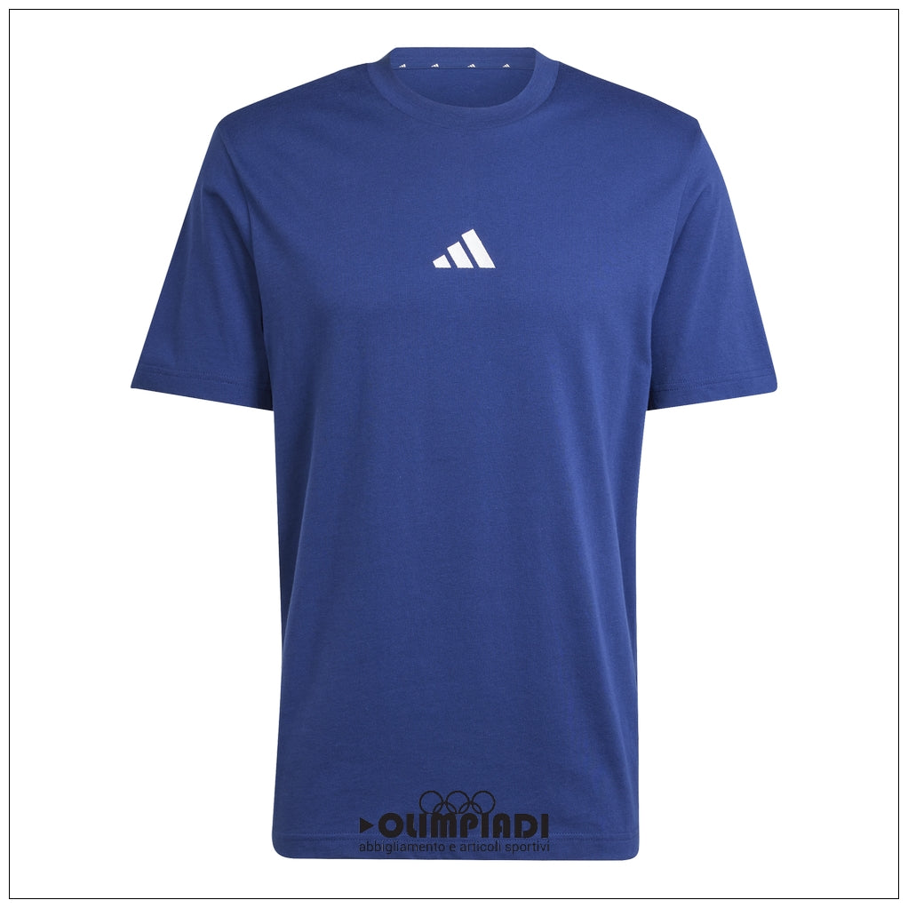 T-Shirt Adidas M SL SJ T - JF1093 Blu | Slim Fit Uomo