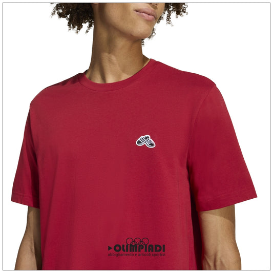 T-Shirt Uomo Adidas Slide Graphic - KG5389 Rosso | Regular Fit