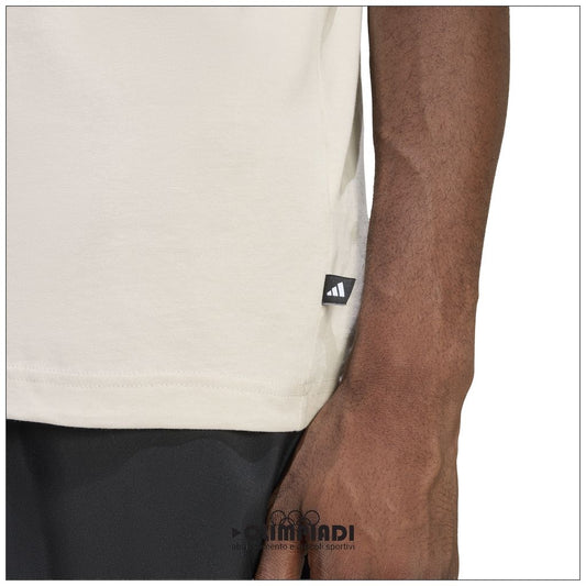 T-Shirt Uomo Adidas Camo Modern Logo - JZ7495 Beige