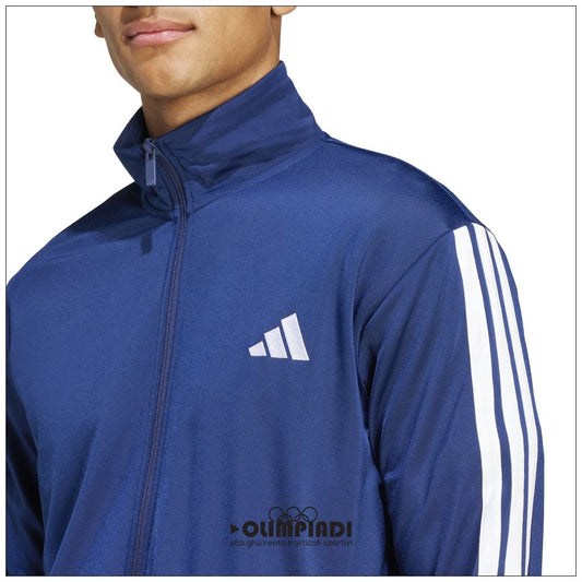Tuta Uomo Adidas 3-Stripes Tricot Tracksuit - JI8859 | Blu