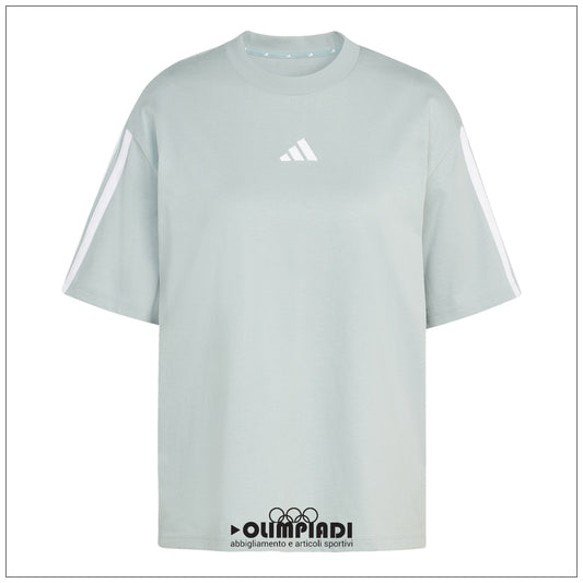 T-Shirt Donna Adidas 3-Stripes Boyfriend - KC5204 | Oversize