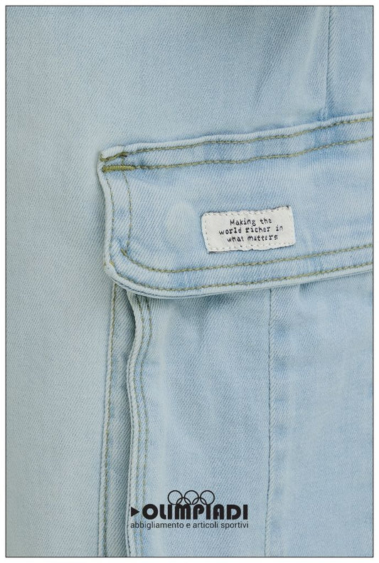 Bermuda Cargo Blend He - 20713329 Azzurro Denim Chiaro