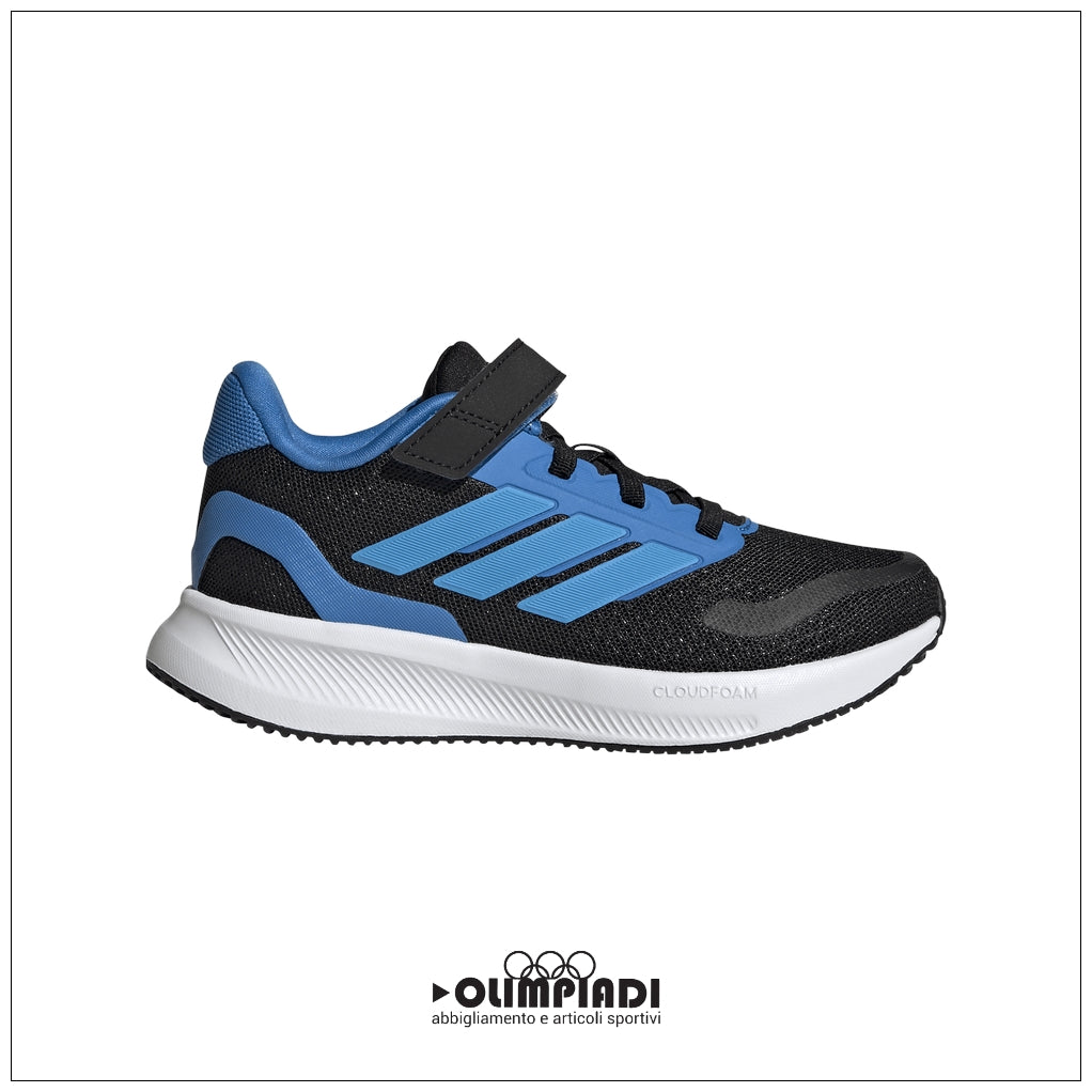 Scarpe Adidas Runfalcon 5 EL K - JP9399 Nero/Azzurro